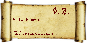 Vild Nimfa névjegykártya